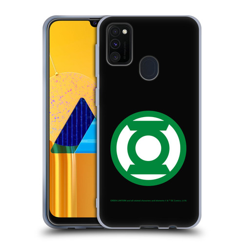 Green Lantern DC Comics Logos Black Soft Gel Case for Samsung Galaxy M30s (2019)/M21 (2020)