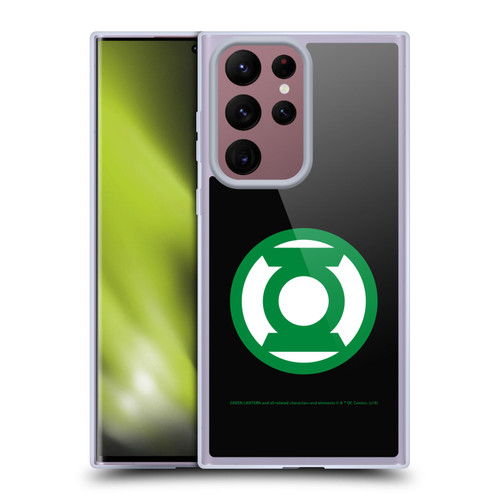 Green Lantern DC Comics Logos Black Soft Gel Case for Samsung Galaxy S22 Ultra 5G