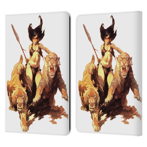 Frank Frazetta Fantasy The Huntress Leather Book Wallet Case Cover For Amazon Kindle Paperwhite 1 / 2 / 3