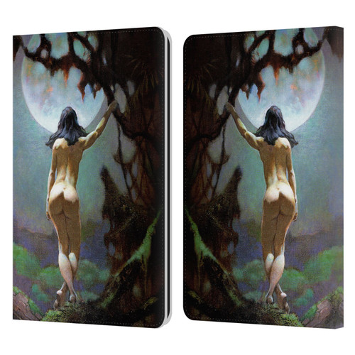 Frank Frazetta Fantasy Moons Rapture Leather Book Wallet Case Cover For Amazon Kindle Paperwhite 1 / 2 / 3