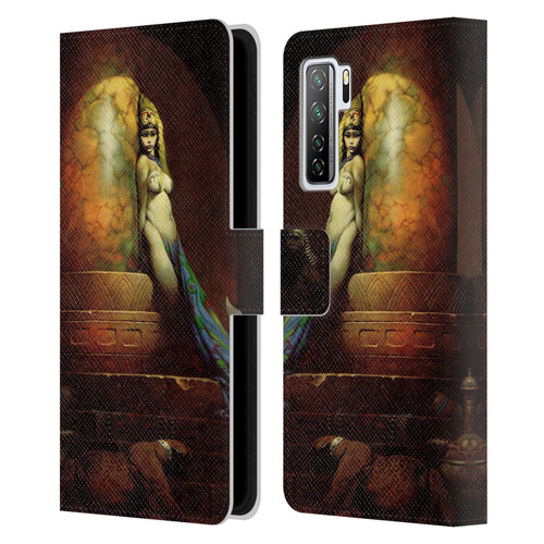 Frank Frazetta Fantasy Egyptian Queen Leather Book Wallet Case Cover For Huawei Nova 7 SE/P40 Lite 5G
