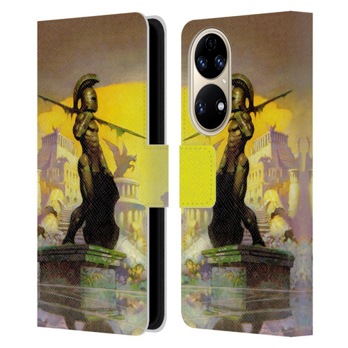 Frank Frazetta Fantasy Atlantis Leather Book Wallet Case Cover For Huawei P50
