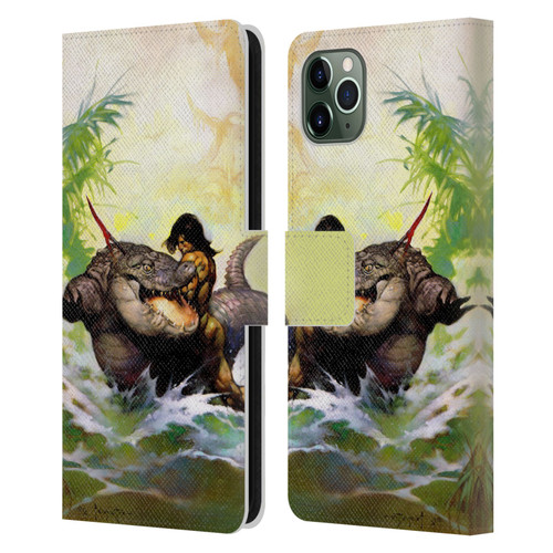 Frank Frazetta Fantasy Monster Out Of Time Leather Book Wallet Case Cover For Apple iPhone 11 Pro Max