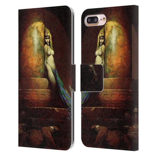 Frank Frazetta Fantasy Egyptian Queen Leather Book Wallet Case Cover For Apple iPhone 7 Plus / iPhone 8 Plus
