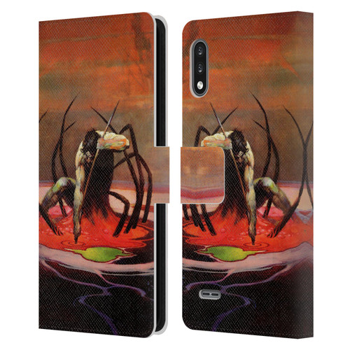 Frank Frazetta Fantasy The Spider King Leather Book Wallet Case Cover For LG K22