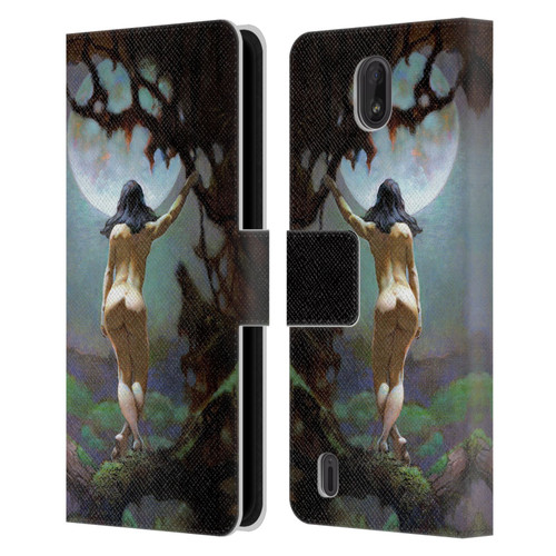 Frank Frazetta Fantasy Moons Rapture Leather Book Wallet Case Cover For Nokia C01 Plus/C1 2nd Edition
