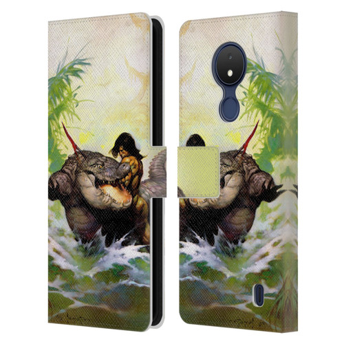 Frank Frazetta Fantasy Monster Out Of Time Leather Book Wallet Case Cover For Nokia C21