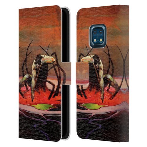 Frank Frazetta Fantasy The Spider King Leather Book Wallet Case Cover For Nokia XR20