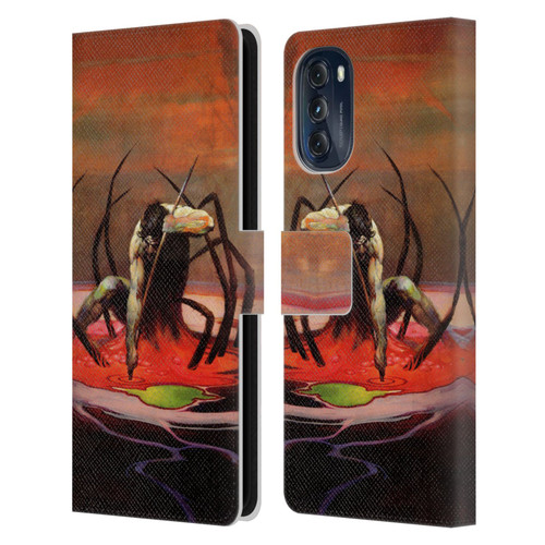 Frank Frazetta Fantasy The Spider King Leather Book Wallet Case Cover For Motorola Moto G (2022)