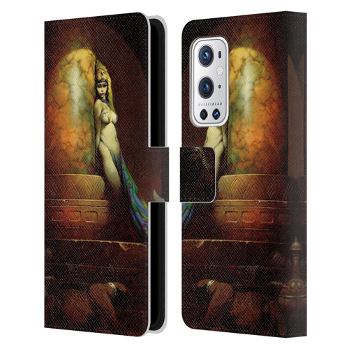 Frank Frazetta Fantasy Egyptian Queen Leather Book Wallet Case Cover For OnePlus 9 Pro