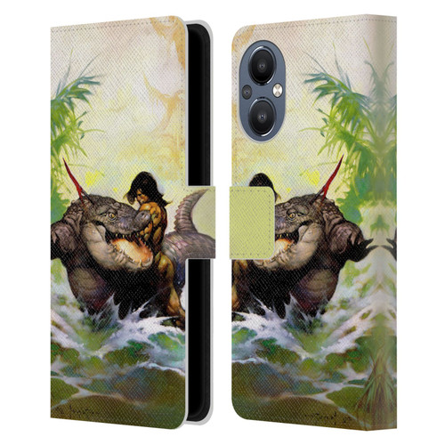 Frank Frazetta Fantasy Monster Out Of Time Leather Book Wallet Case Cover For OnePlus Nord N20 5G