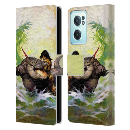 Frank Frazetta Fantasy Monster Out Of Time Leather Book Wallet Case Cover For OnePlus Nord CE 2 5G