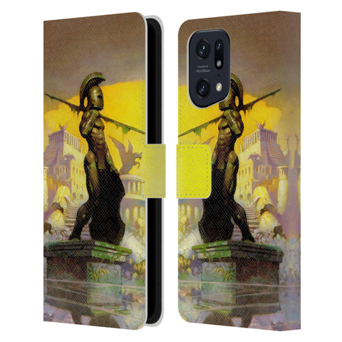 Frank Frazetta Fantasy Atlantis Leather Book Wallet Case Cover For OPPO Find X5