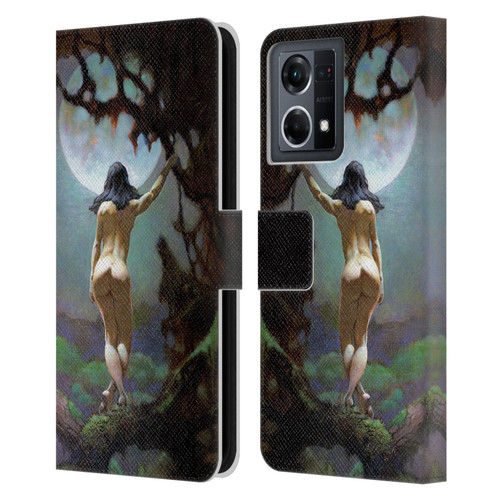 Frank Frazetta Fantasy Moons Rapture Leather Book Wallet Case Cover For OPPO Reno8 4G