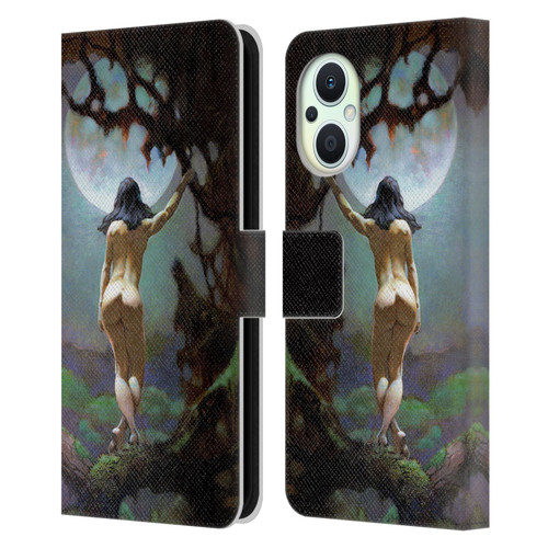 Frank Frazetta Fantasy Moons Rapture Leather Book Wallet Case Cover For OPPO Reno8 Lite