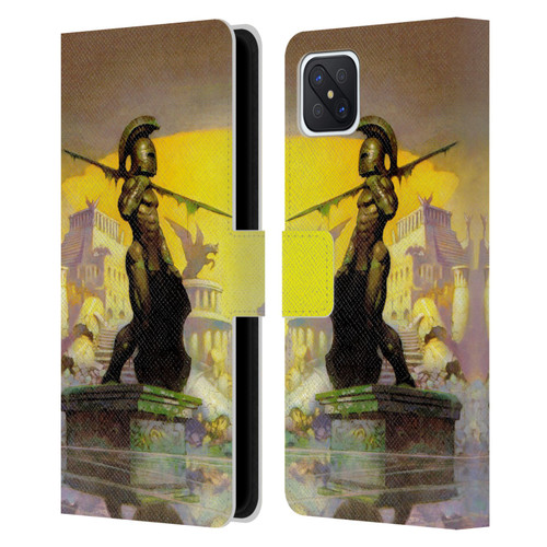 Frank Frazetta Fantasy Atlantis Leather Book Wallet Case Cover For OPPO Reno4 Z 5G