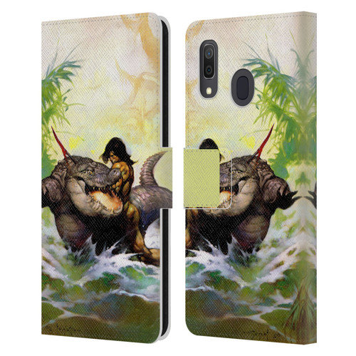 Frank Frazetta Fantasy Monster Out Of Time Leather Book Wallet Case Cover For Samsung Galaxy A33 5G (2022)