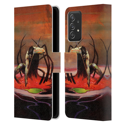 Frank Frazetta Fantasy The Spider King Leather Book Wallet Case Cover For Samsung Galaxy A52 / A52s / 5G (2021)