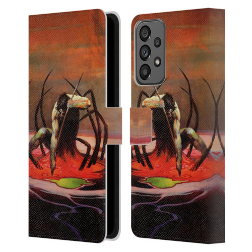 Frank Frazetta Fantasy The Spider King Leather Book Wallet Case Cover For Samsung Galaxy A73 5G (2022)