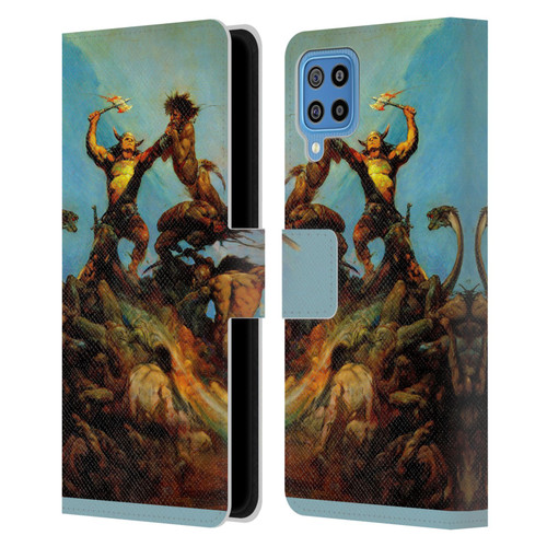 Frank Frazetta Fantasy Indomitable Leather Book Wallet Case Cover For Samsung Galaxy F22 (2021)