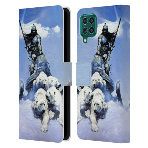 Frank Frazetta Fantasy Silver Warrior Leather Book Wallet Case Cover For Samsung Galaxy F62 (2021)