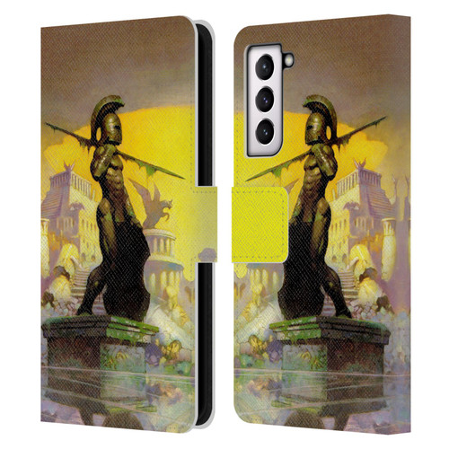 Frank Frazetta Fantasy Atlantis Leather Book Wallet Case Cover For Samsung Galaxy S21 5G