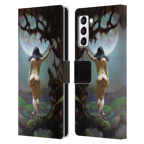 Frank Frazetta Fantasy Moons Rapture Leather Book Wallet Case Cover For Samsung Galaxy S21+ 5G