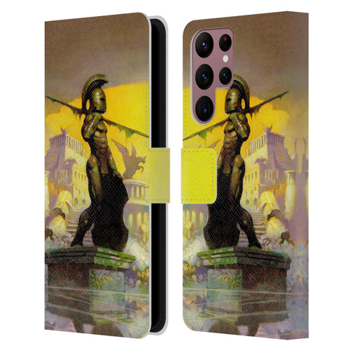 Frank Frazetta Fantasy Atlantis Leather Book Wallet Case Cover For Samsung Galaxy S22 Ultra 5G