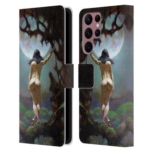 Frank Frazetta Fantasy Moons Rapture Leather Book Wallet Case Cover For Samsung Galaxy S22 Ultra 5G