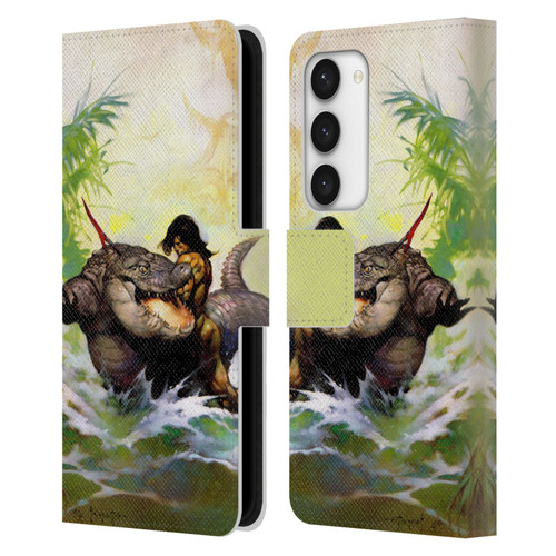 Frank Frazetta Fantasy Monster Out Of Time Leather Book Wallet Case Cover For Samsung Galaxy S23 5G