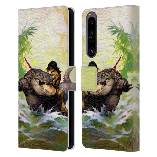 Frank Frazetta Fantasy Monster Out Of Time Leather Book Wallet Case Cover For Sony Xperia 1 IV