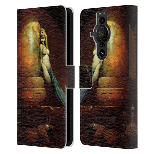 Frank Frazetta Fantasy Egyptian Queen Leather Book Wallet Case Cover For Sony Xperia Pro-I