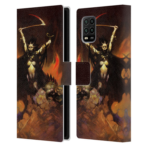 Frank Frazetta Fantasy Woman With A Scythe Leather Book Wallet Case Cover For Xiaomi Mi 10 Lite 5G