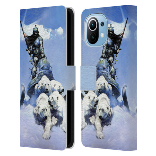 Frank Frazetta Fantasy Silver Warrior Leather Book Wallet Case Cover For Xiaomi Mi 11
