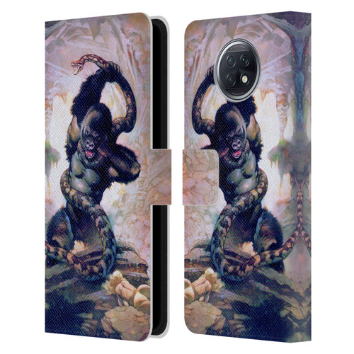 Frank Frazetta Fantasy Gorilla With Snake Leather Book Wallet Case Cover For Xiaomi Redmi Note 9T 5G