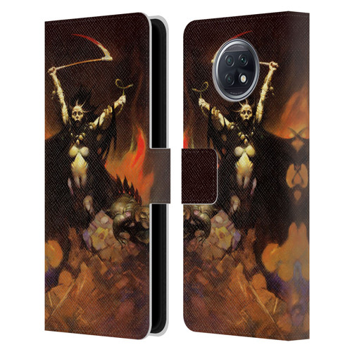 Frank Frazetta Fantasy Woman With A Scythe Leather Book Wallet Case Cover For Xiaomi Redmi Note 9T 5G