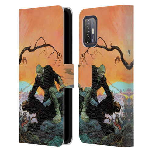 Frank Frazetta Medieval Fantasy Zombie Leather Book Wallet Case Cover For HTC Desire 21 Pro 5G