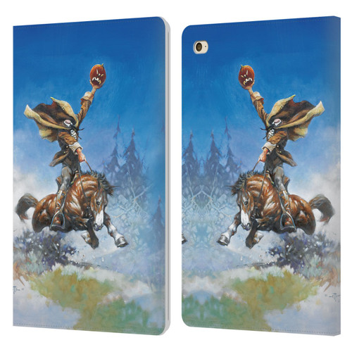 Frank Frazetta Medieval Fantasy Headless Horseman Leather Book Wallet Case Cover For Apple iPad mini 4