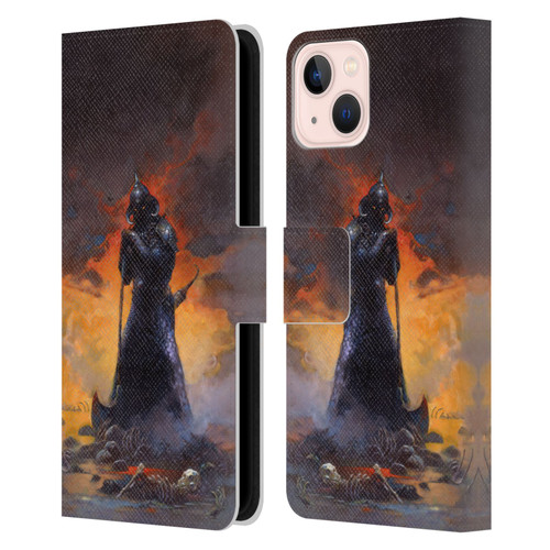 Frank Frazetta Medieval Fantasy Death Dealer 3 Leather Book Wallet Case Cover For Apple iPhone 13