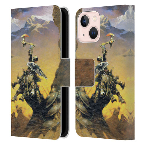 Frank Frazetta Medieval Fantasy Eternal Champion Leather Book Wallet Case Cover For Apple iPhone 13 Mini
