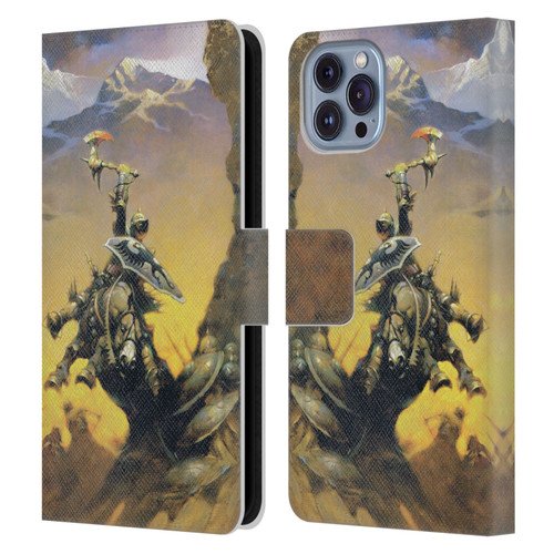 Frank Frazetta Medieval Fantasy Eternal Champion Leather Book Wallet Case Cover For Apple iPhone 14