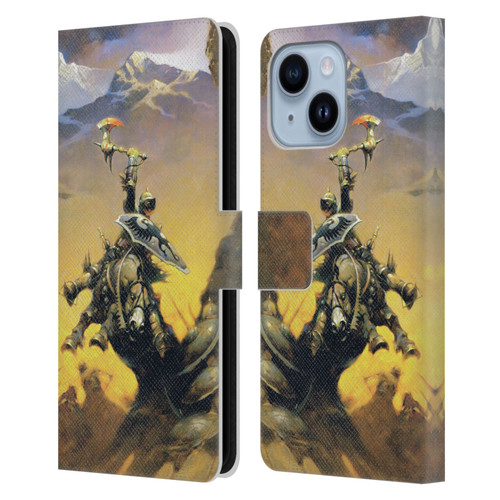 Frank Frazetta Medieval Fantasy Eternal Champion Leather Book Wallet Case Cover For Apple iPhone 14 Plus