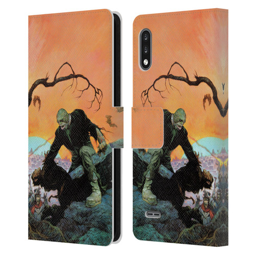 Frank Frazetta Medieval Fantasy Zombie Leather Book Wallet Case Cover For LG K22