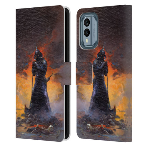 Frank Frazetta Medieval Fantasy Death Dealer 3 Leather Book Wallet Case Cover For Nokia X30