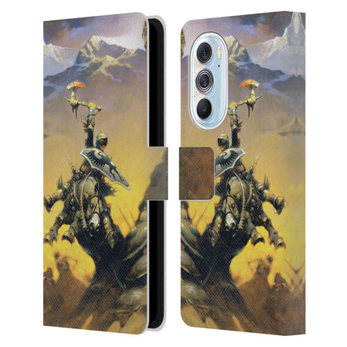 Frank Frazetta Medieval Fantasy Eternal Champion Leather Book Wallet Case Cover For Motorola Edge X30