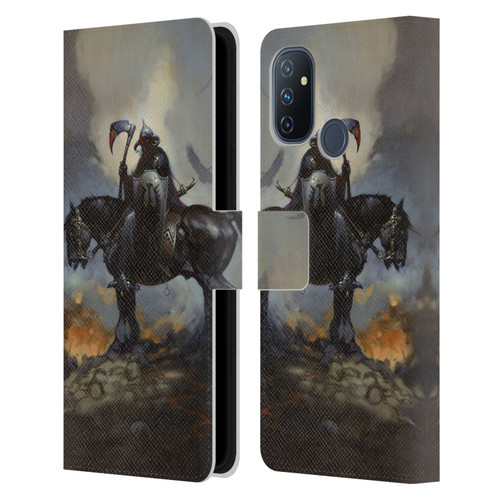 Frank Frazetta Medieval Fantasy Death Dealer Leather Book Wallet Case Cover For OnePlus Nord N100