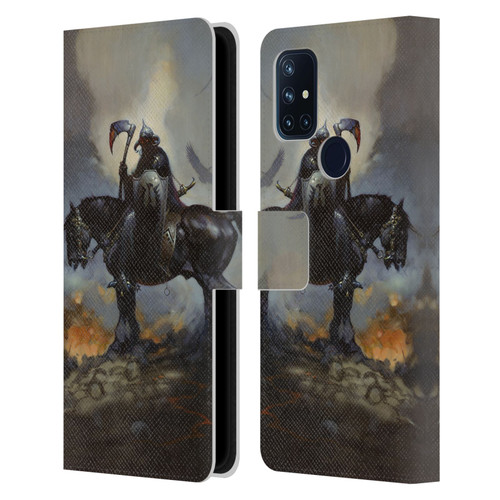 Frank Frazetta Medieval Fantasy Death Dealer Leather Book Wallet Case Cover For OnePlus Nord N10 5G