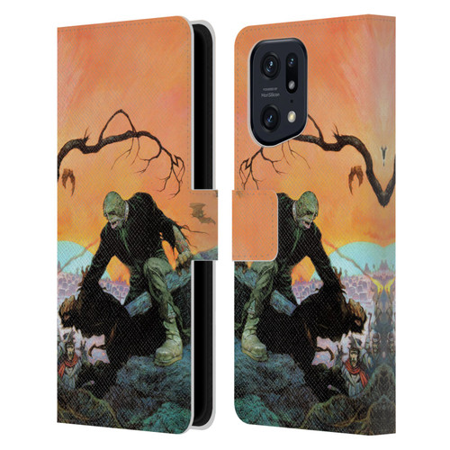 Frank Frazetta Medieval Fantasy Zombie Leather Book Wallet Case Cover For OPPO Find X5 Pro