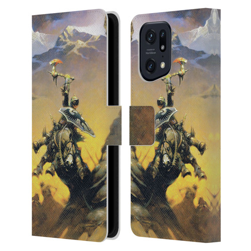 Frank Frazetta Medieval Fantasy Eternal Champion Leather Book Wallet Case Cover For OPPO Find X5 Pro