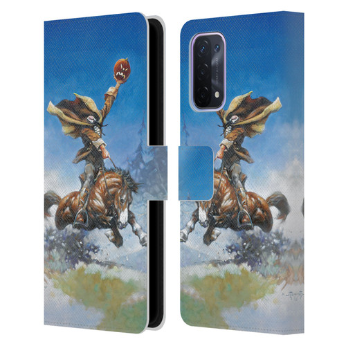 Frank Frazetta Medieval Fantasy Headless Horseman Leather Book Wallet Case Cover For OPPO A54 5G